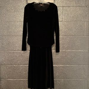 Ranch Dressing velvet top and skirt